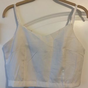 White crop top